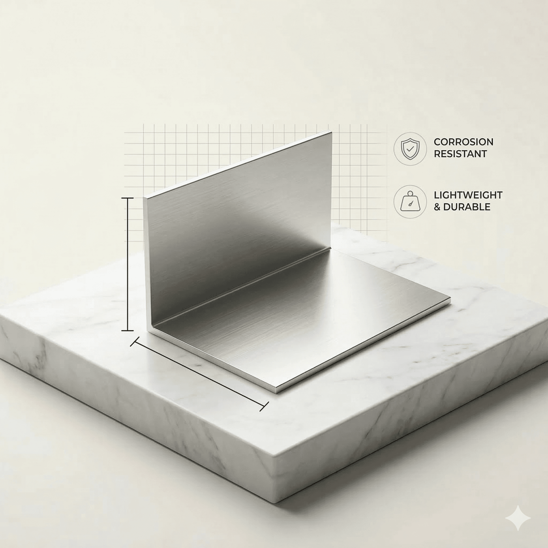 L nhôm ốp ngoài 38*75mm dày 0.90mm Panel