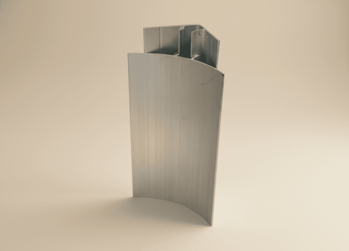 Thanh mặt trăng 0.90mm + đế dày 1.4mm - ANODE Tấm Panel