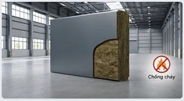 Panel Rockwool chống cháy